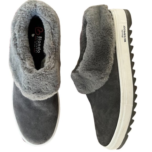 Blondo Shoes Blondo Suri Waterproof Slip On Sneaker Suede Faux Fur